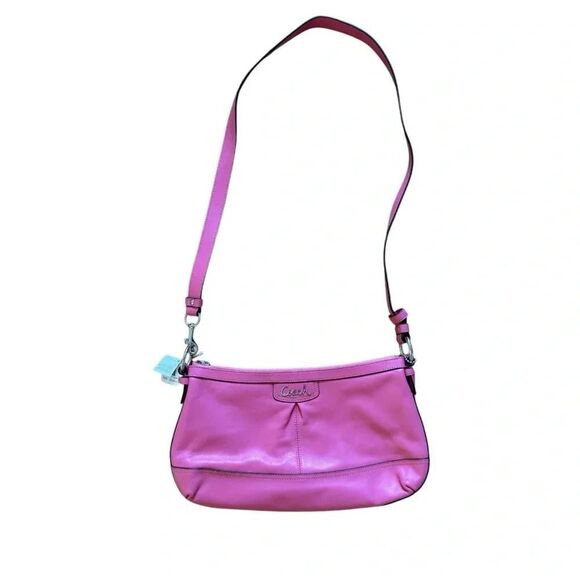 Coach Pink Crossbody Purse Bag Duffle Leather NWT - Picture 1 of 12
